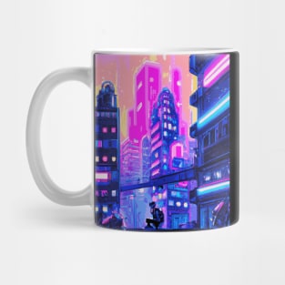 Futuristic City art Mug